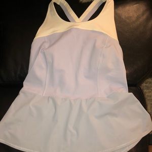 Lululemon Peplum tank, size 10